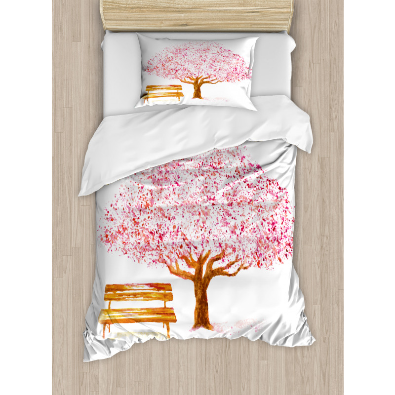 Blooming Cherry Tree Duvet Cover Set