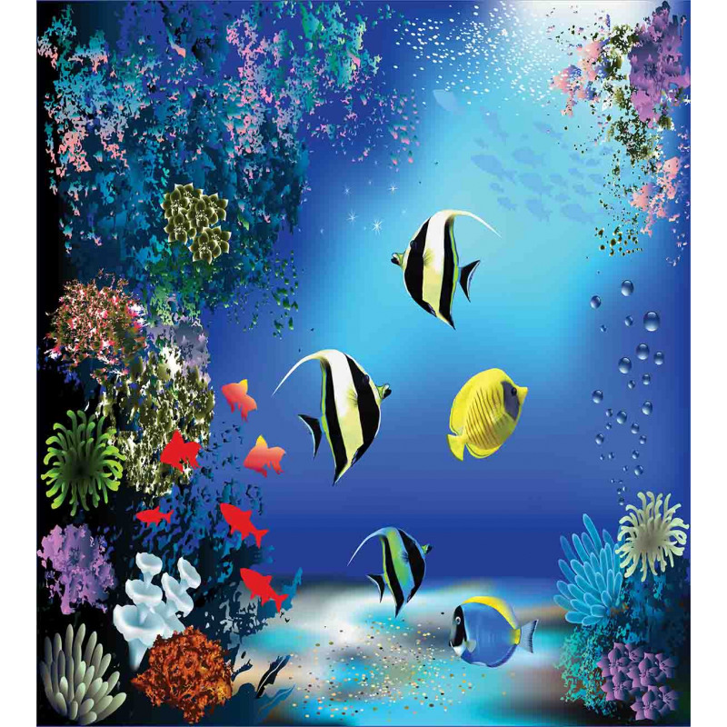 Ocean Coral Reefs Tropic Duvet Cover Set