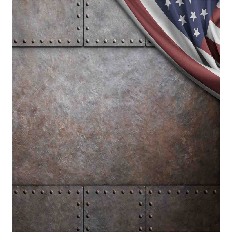 USA Iron Armor Plaque Duvet Cover Set