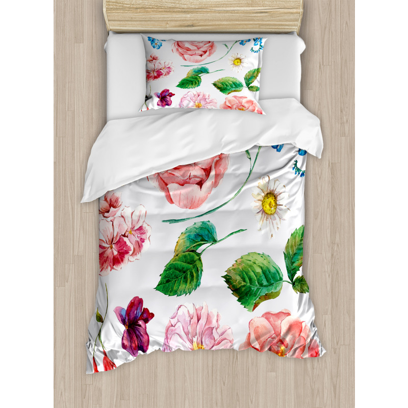 Bouquet Set with Rose Duvet Cover Set