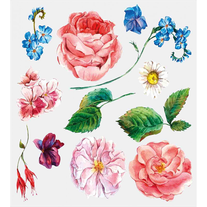 Bouquet Set with Rose Duvet Cover Set