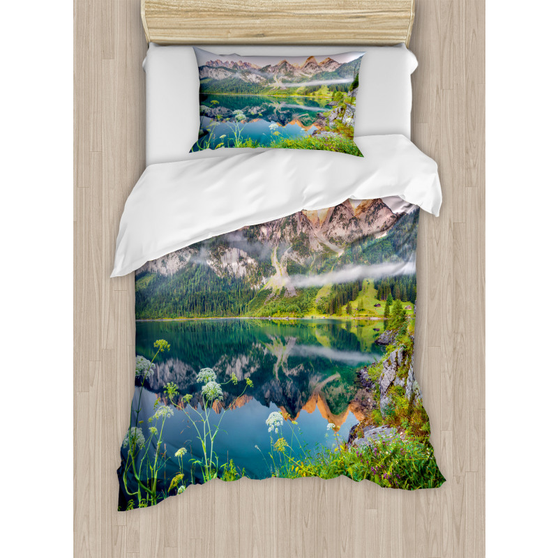 Austrian Alps Mountain Duvet Cover Set
