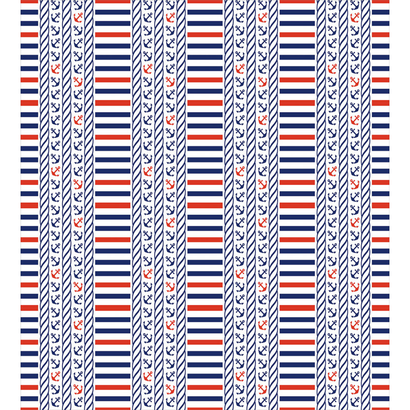 Marine Pattern Stripes Duvet Cover Set