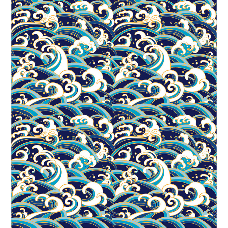 Ocean Waves Pattern Duvet Cover Set