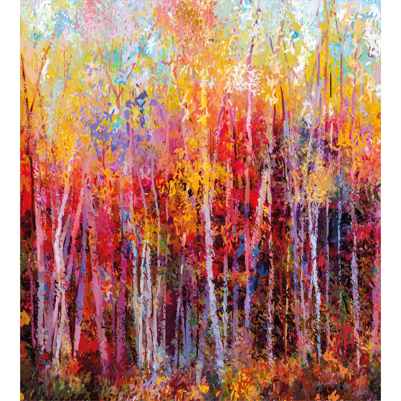 Autumn Forest Painting Duvet Cover Set