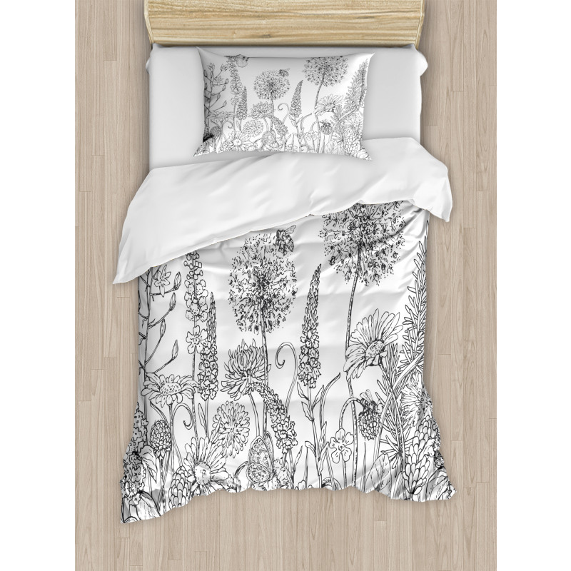 Flowers Garden Scenery Duvet Cover Set