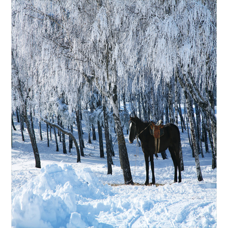 Winter Forest Theme Duvet Cover Set