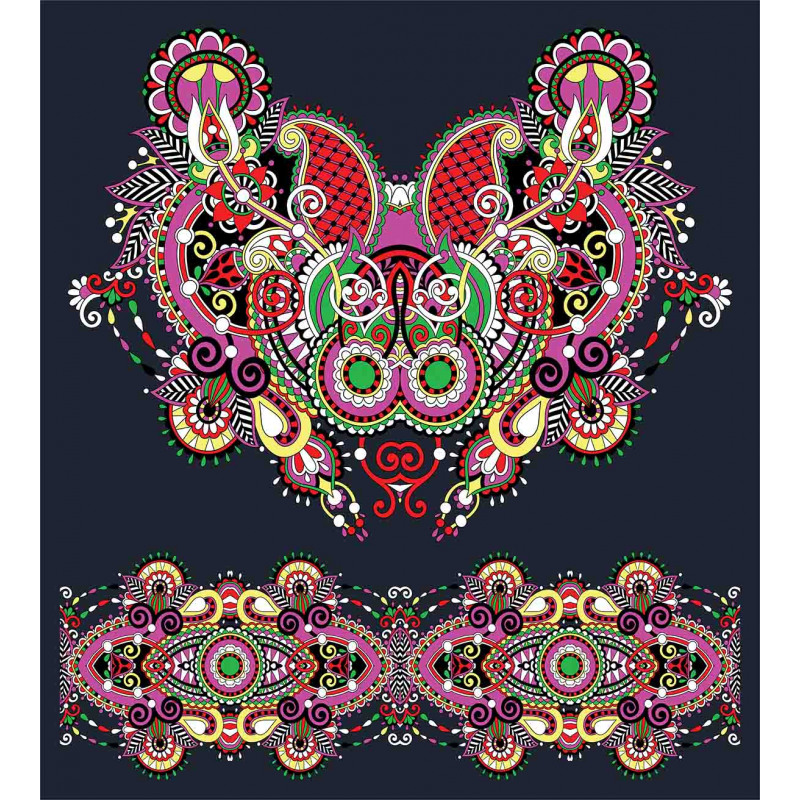 Ornate Paisley Features Duvet Cover Set