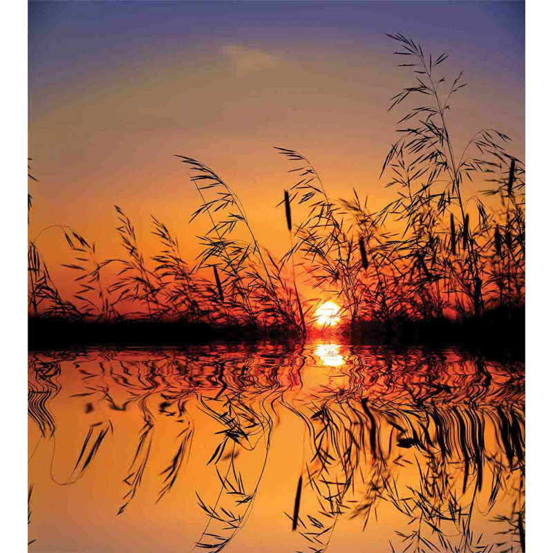 Lake Sunset Photo Scene Duvet Cover Set
