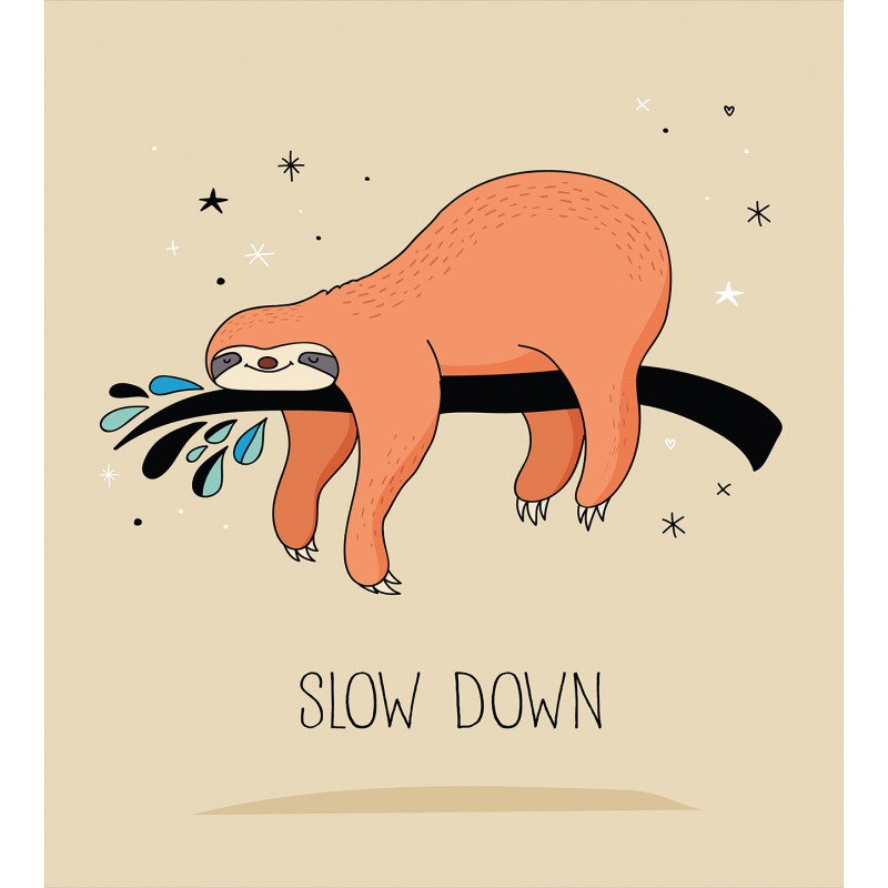 Sleepy Sloth Cartoon Duvet Cover Set