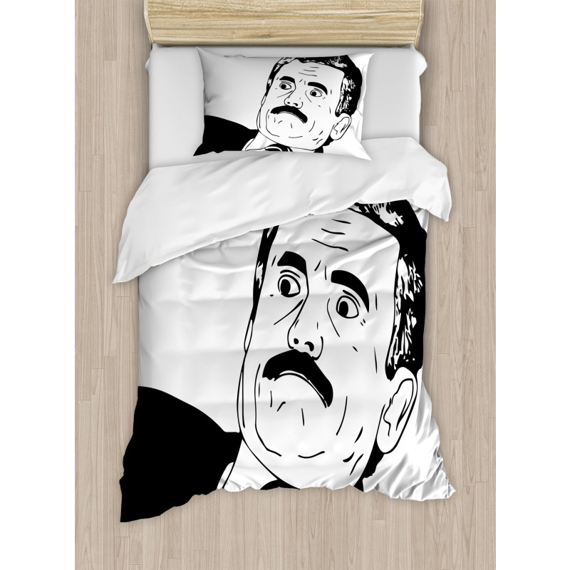 Reaction Human Comics Duvet Cover Set