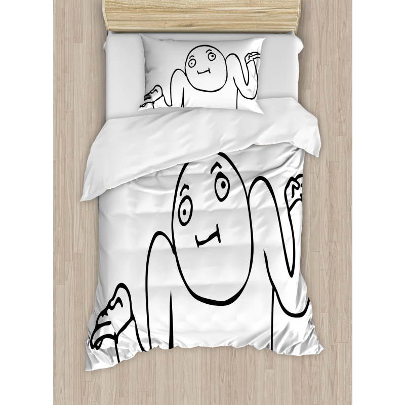 Whaever Guy Meme Sketchy Duvet Cover Set