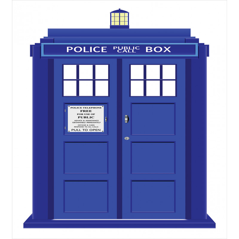 Blue Brit Phone Box Duvet Cover Set