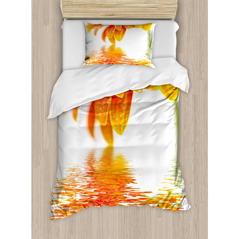 Sun Flower Reflection Duvet Cover Set