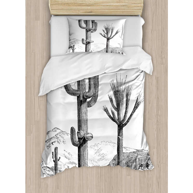Sketchy Mexican View Duvet Cover Set
