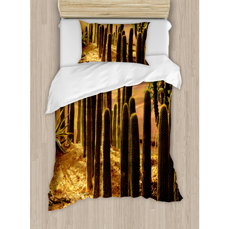 Sunset in Wild Desert Duvet Cover Set