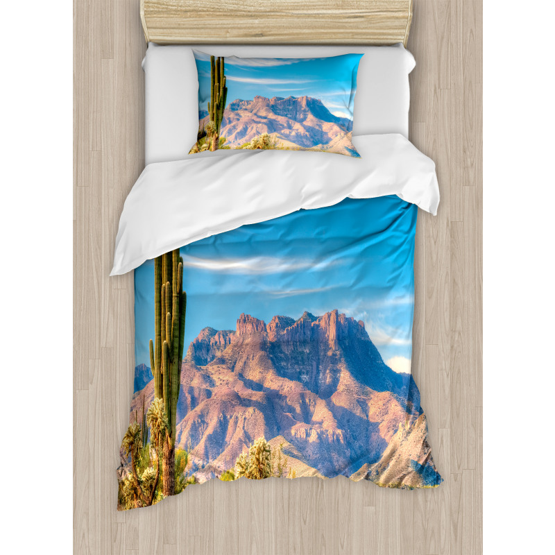 Landscape of Mountain Duvet Cover Set