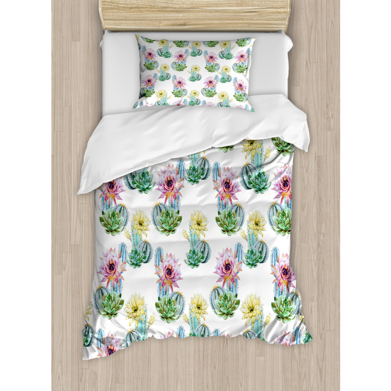 Mexican Plant Cactus Duvet Cover Set