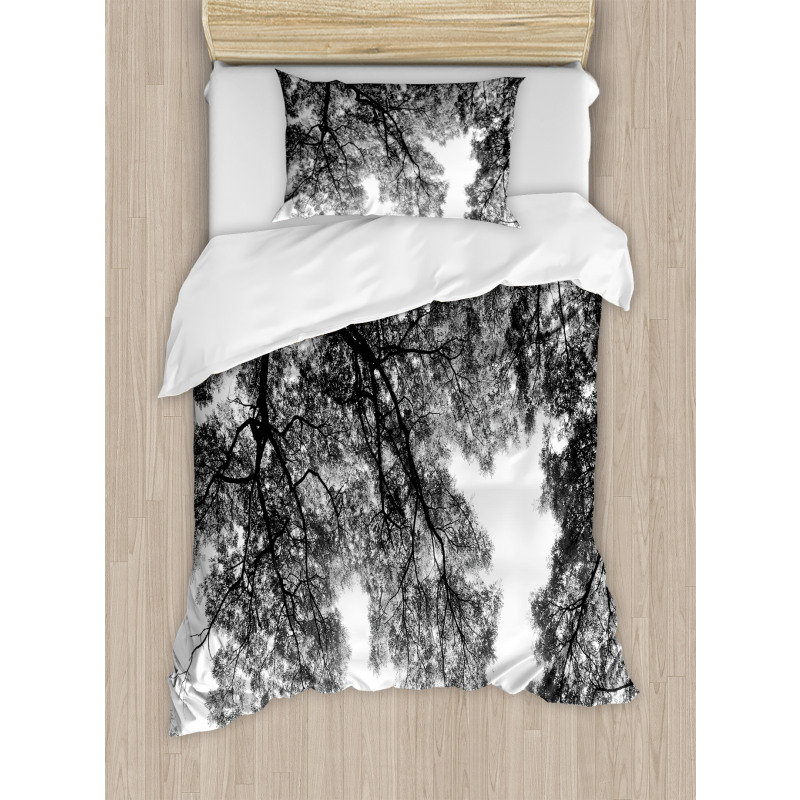 Tree Branches and Leaves Duvet Cover Set