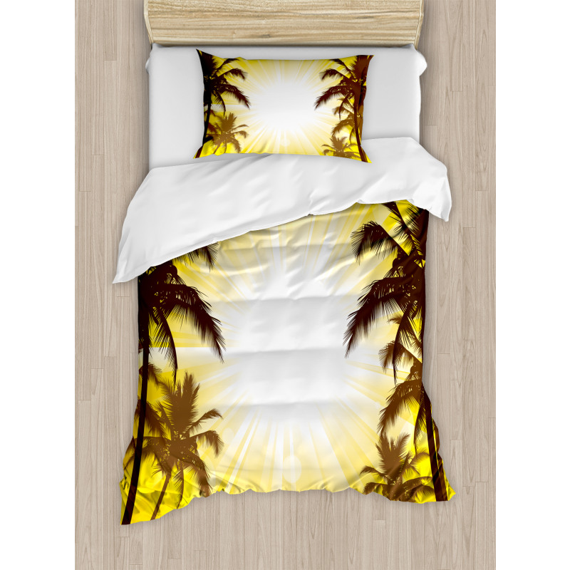 Place with Palm Trees Duvet Cover Set