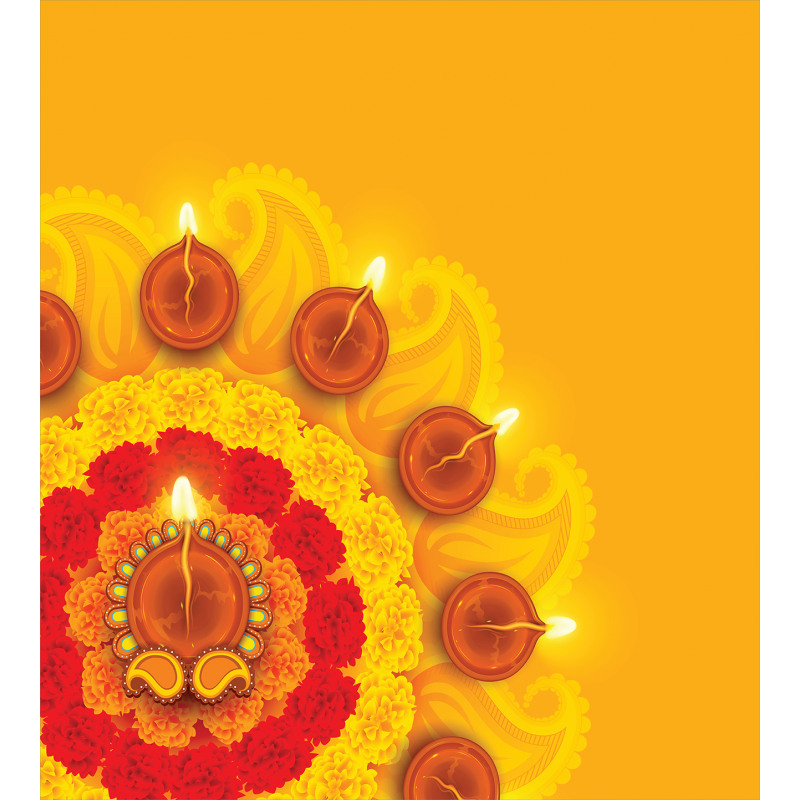 Flowers Diwali Duvet Cover Set