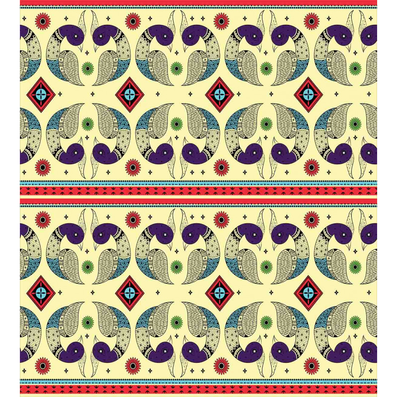 Peacock Pattern Duvet Cover Set