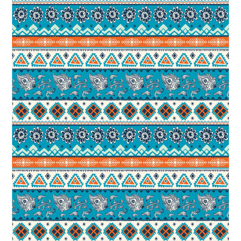 Floral Aztec Art Pattern Duvet Cover Set