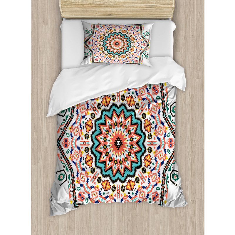 Abstract Sun Aztec Style Duvet Cover Set