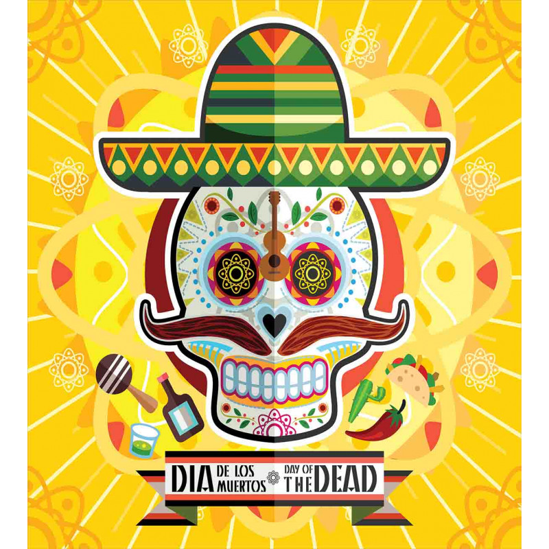 Mexican Sugar Skull Duvet Cover Set
