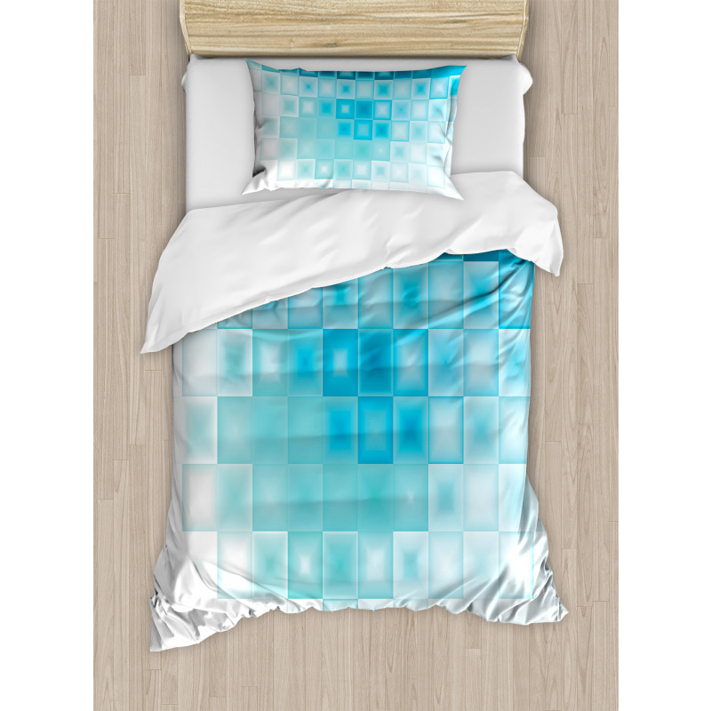 Fractal Square Shapes Duvet Cover Set