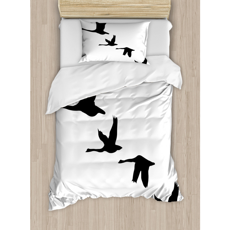 Group of Flying Birds Duvet Cover Set