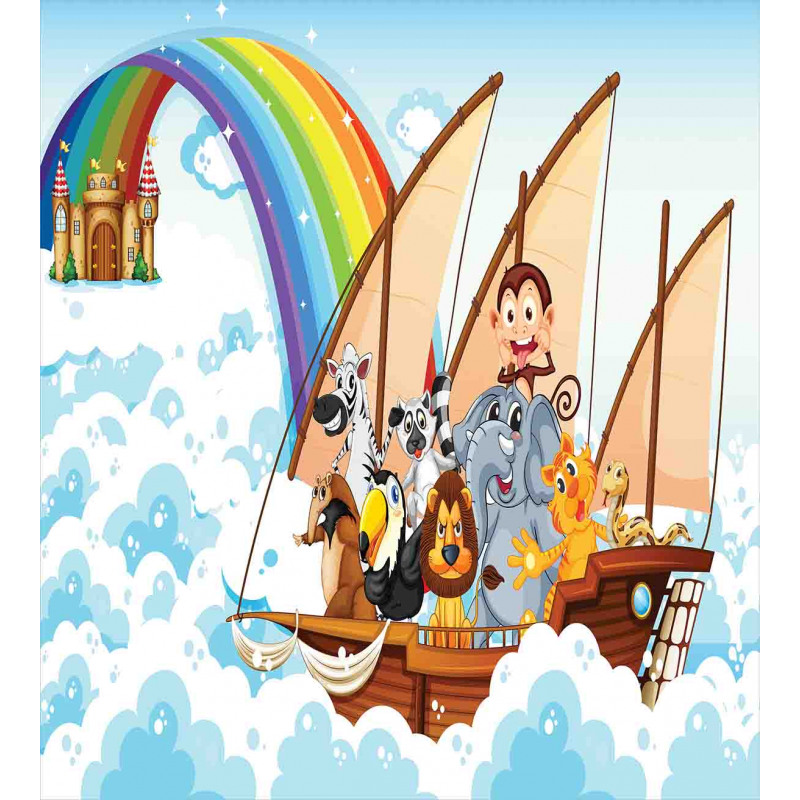 Noah's Ark in Clouds Duvet Cover Set