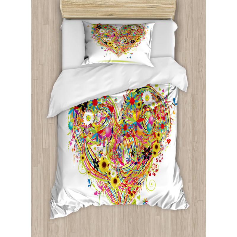 Watercolor Love Duvet Cover Set