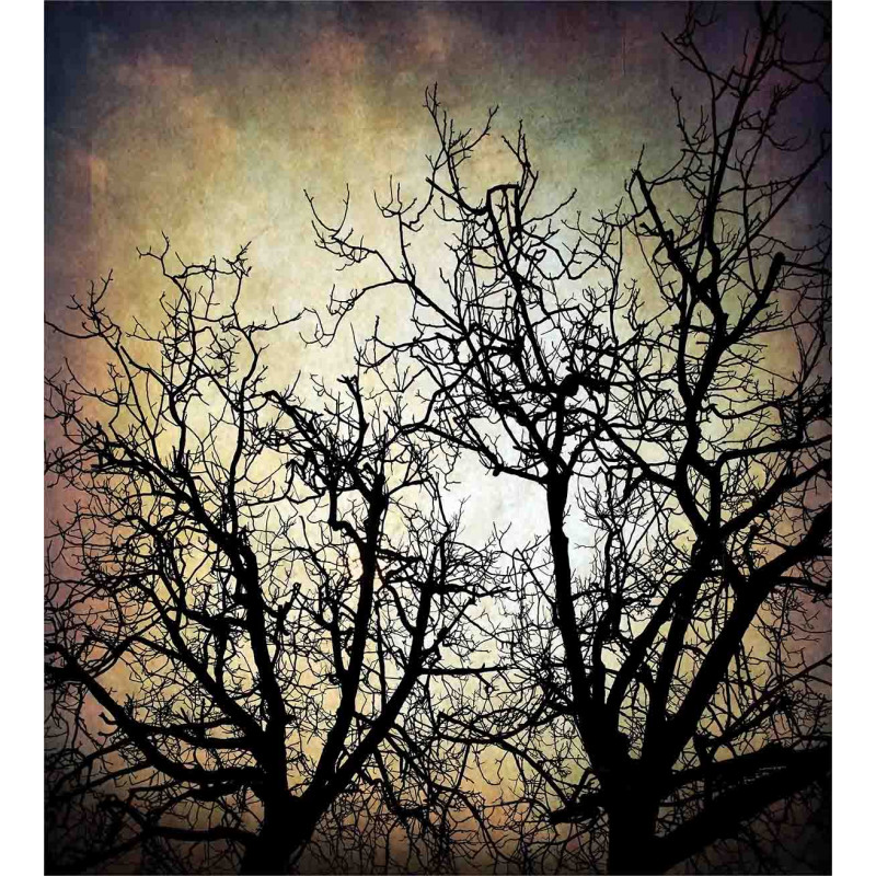 Grunge Branches Twilight Duvet Cover Set