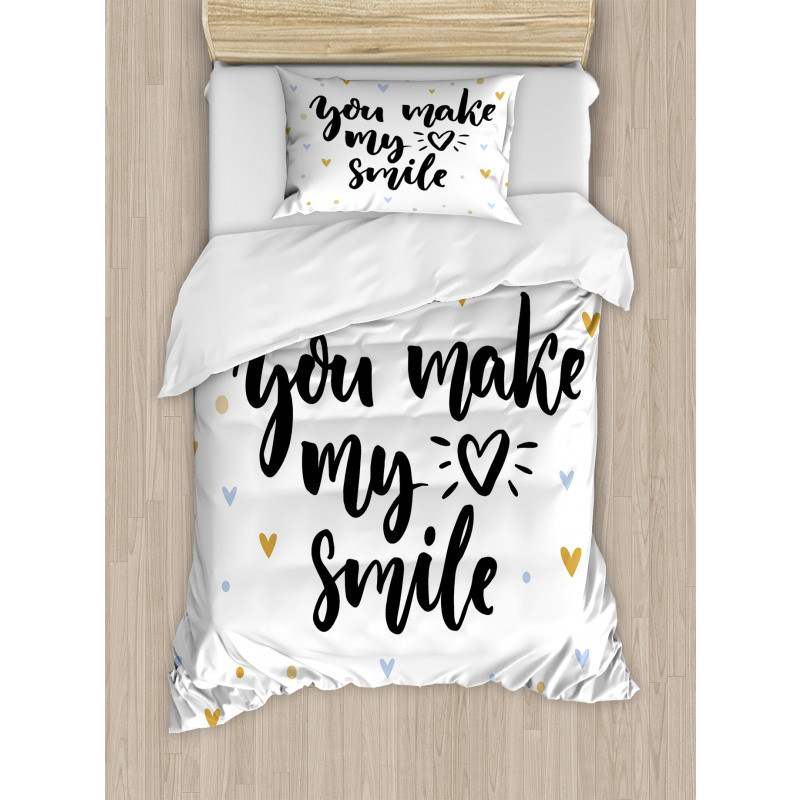 You Make My Heart Smile Duvet Cover Set