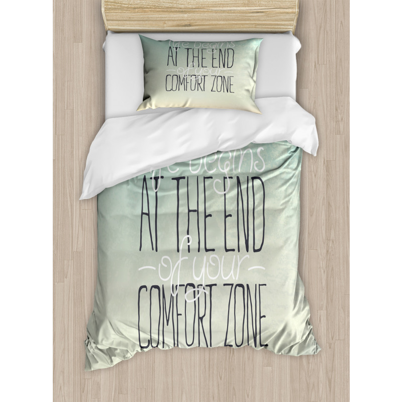 Life Words Duvet Cover Set