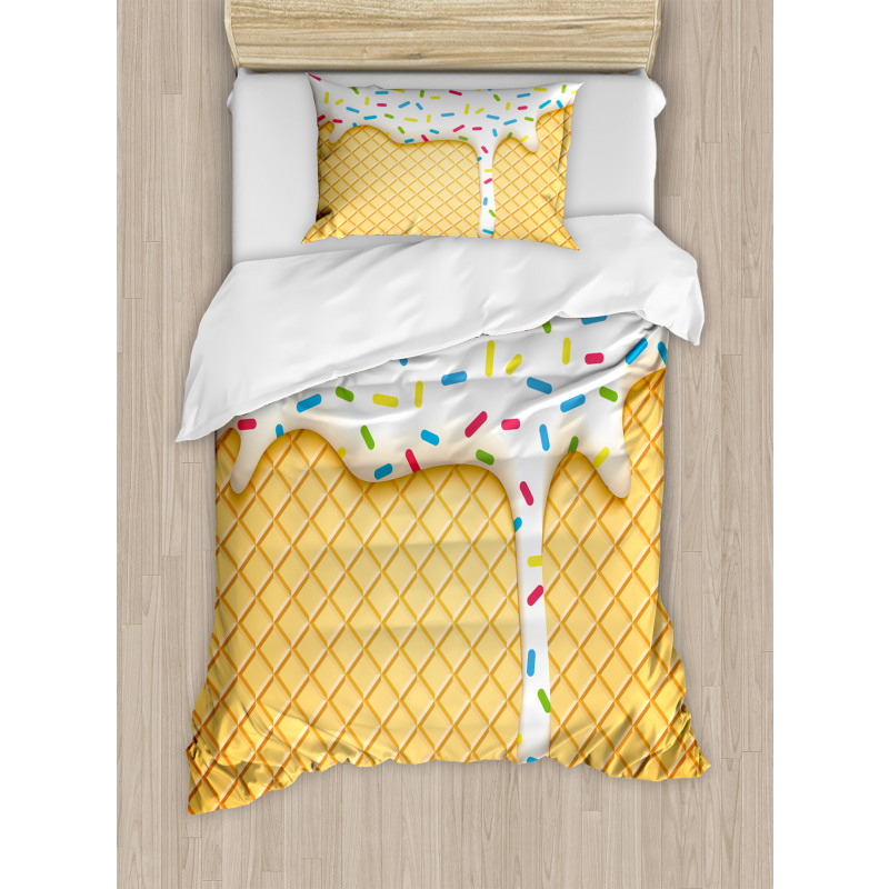 Melting Ice Cream Cones Duvet Cover Set