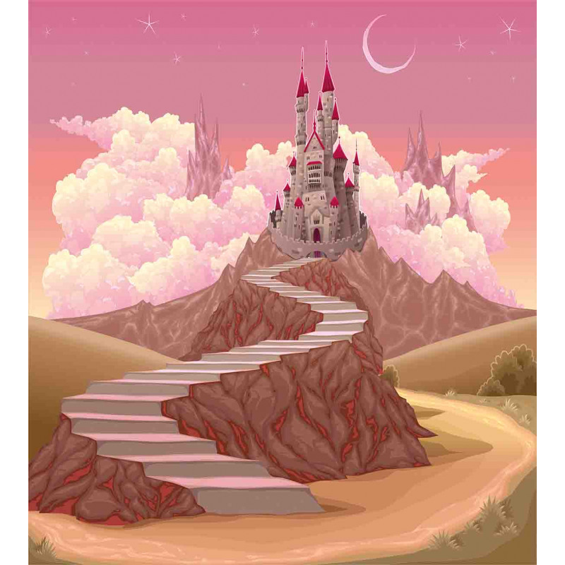 Hill Sunset Castle Duvet Cover Set