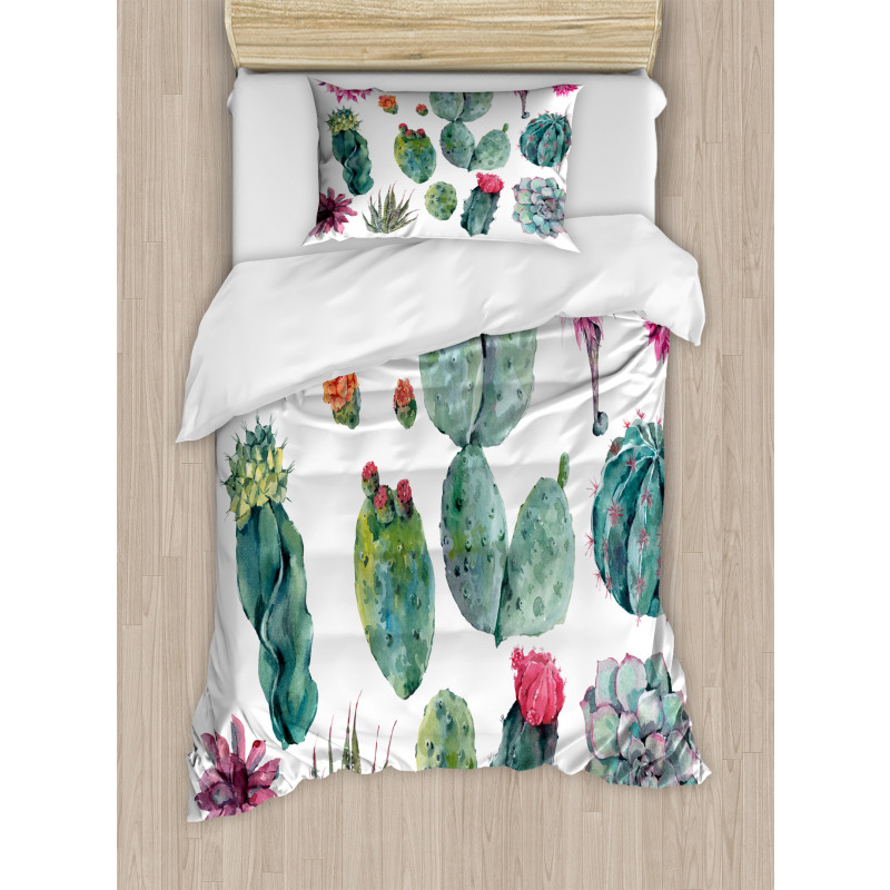 Botanic Herbal Cartoon Duvet Cover Set