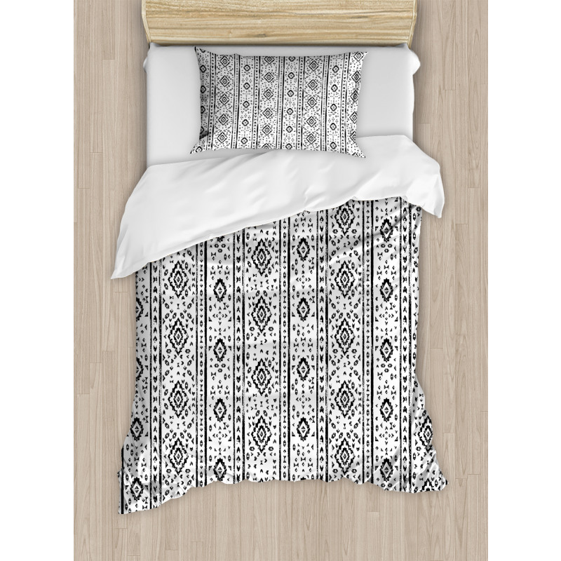 Grunge Aztec Pattern Duvet Cover Set