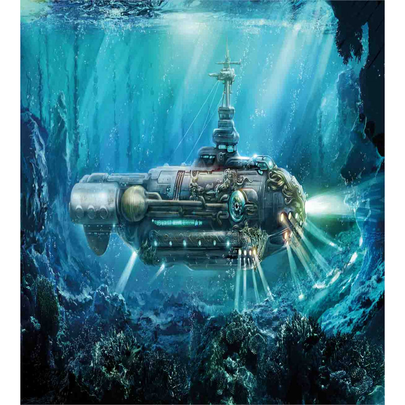 Science Fiction Submarine Duvet Cover Set