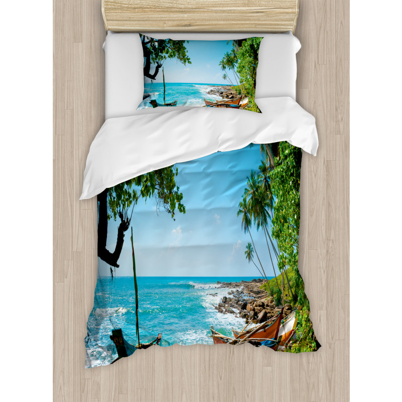 Tropical Ocean Scenery Duvet Cover Set
