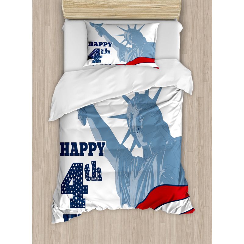 Lady Liberty Design Duvet Cover Set