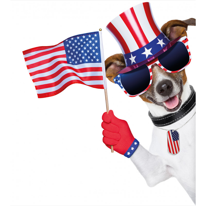 Patriotic Pet Dog Duvet Cover Set