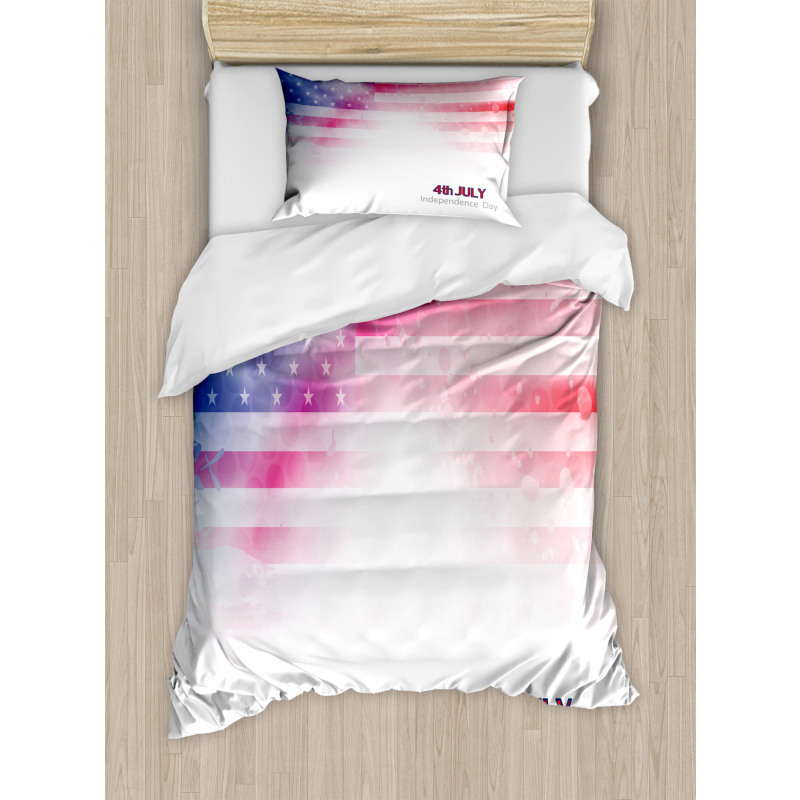 Grunge Flag Art Duvet Cover Set