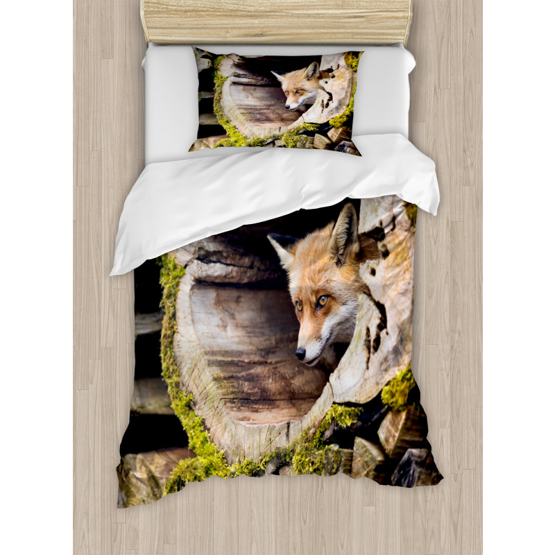 Nature Wild Fox Forest Duvet Cover Set