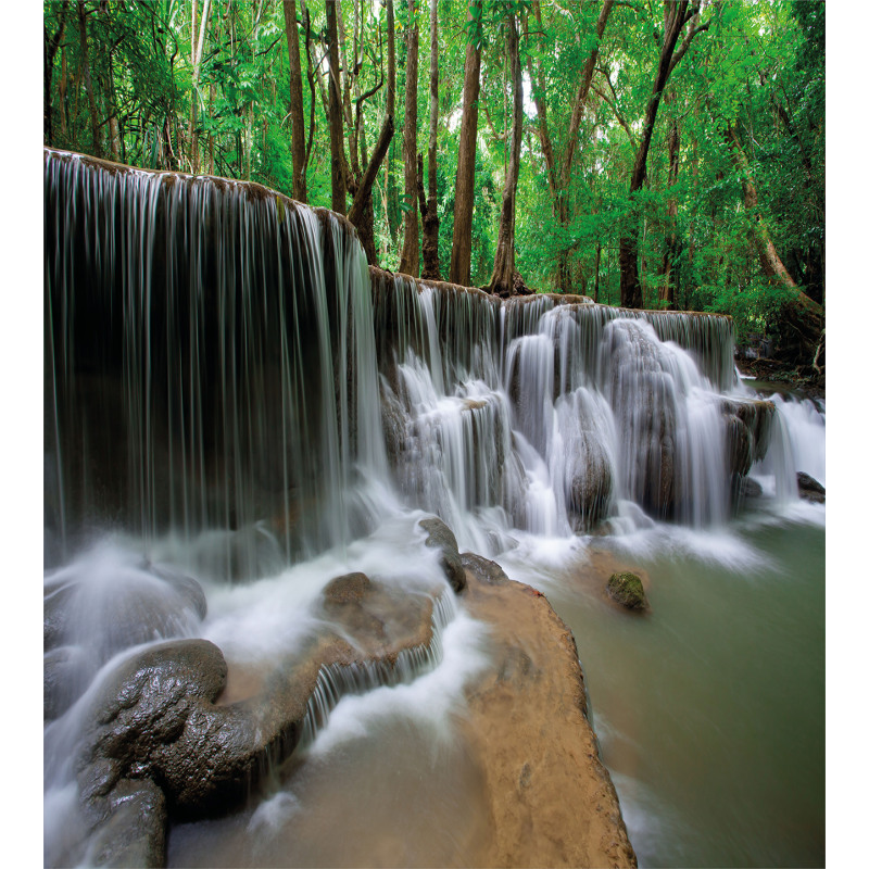 Tropical Forest Scenery Duvet Cover Set