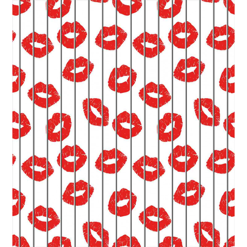Woman Lips Love Behind Bars Duvet Cover Set
