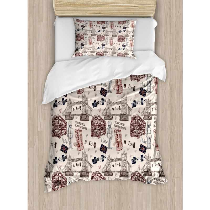 City UK Landmarks Duvet Cover Set