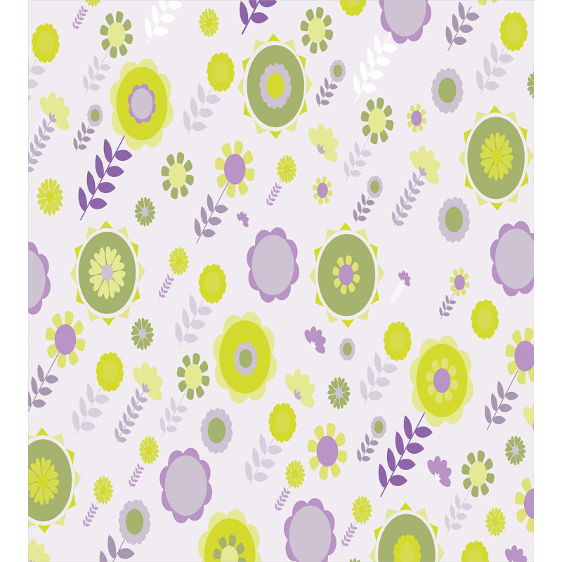 Funky Flowers Pattern Duvet Cover Set